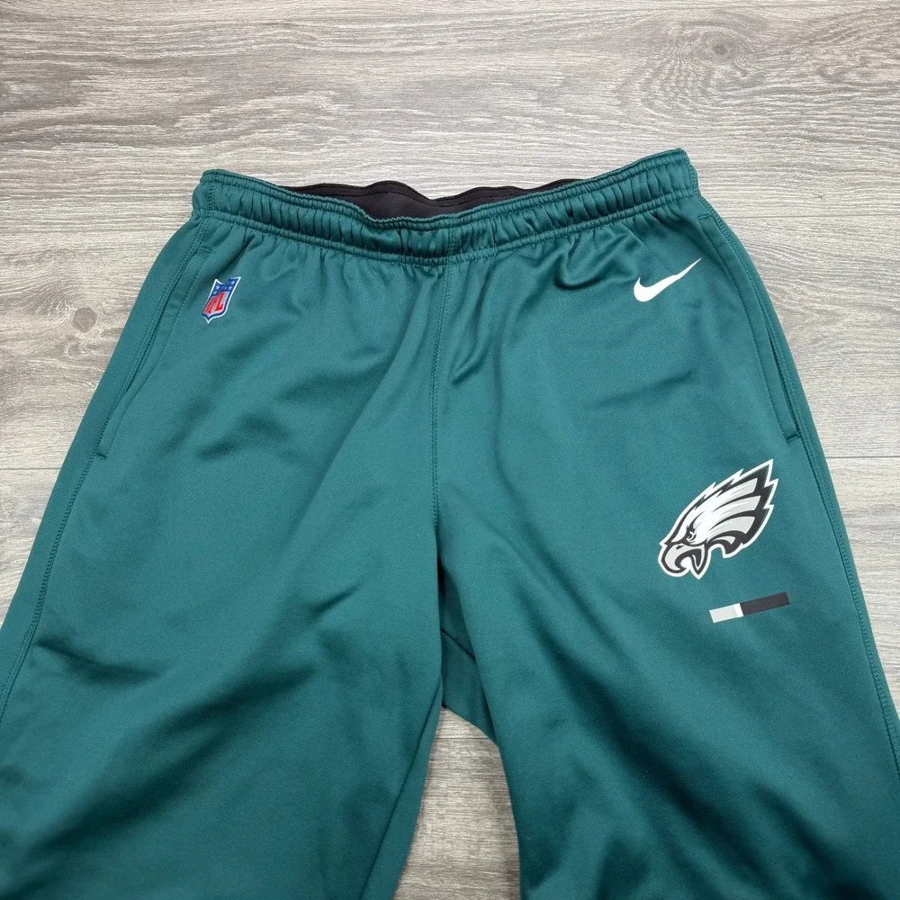 Nike Philadelphia Eagles Sweatpants Men Large Green NFL Football Sideline Swoosh